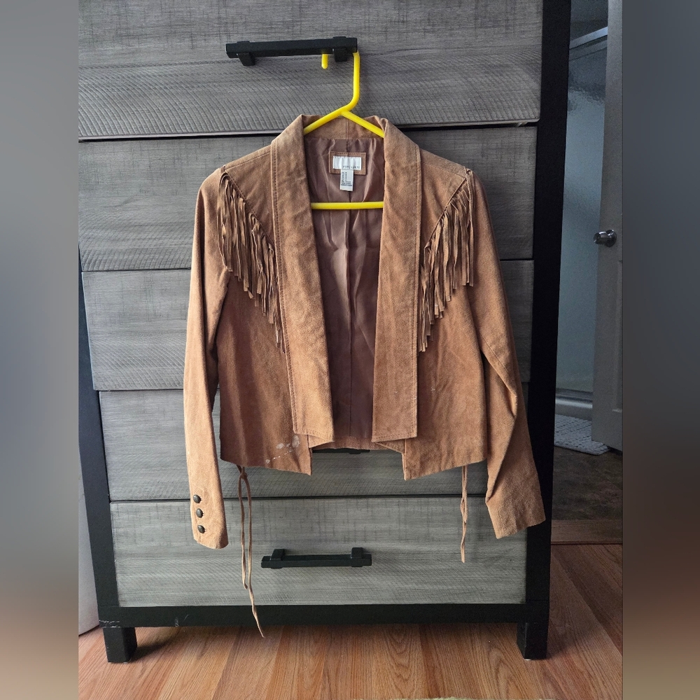 Forever 21 Tan Fringed Blazer